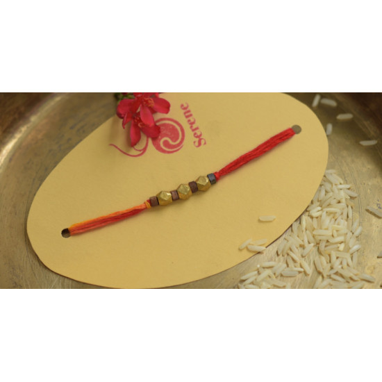 Brass ❂ Handmade . Rakhi { k }